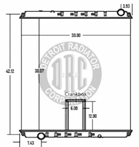 Detroit Radiator Freightliner 1154626 