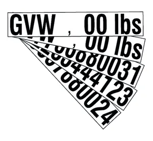 SafeTruck by Ms. Carita Vehicle Weight Decal Kit 281966 