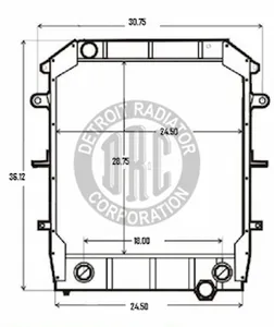 Detroit Radiator Freightliner 922744 