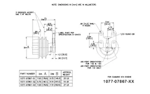 Kit Masters FAN HUB ASSY 3001042 