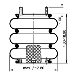 ContiTech Air Spring / 3B12-312 / 8033 6856028 