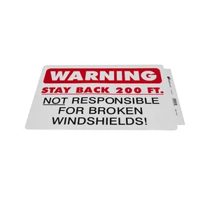 Armada Heavy Duty Warning Stay Back 200ft. Not Responsible for... 1745508 