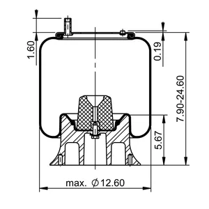 ContiTech Air Spring / 9 10-19 A 784 C 6856970 