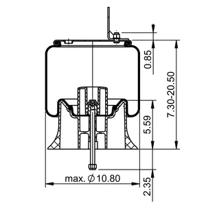 ContiTech Air Spring / 9 9K-15 P 945 C 6856044 
