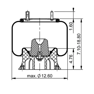 ContiTech Air Spring / 1R12-421 / 9010 6855934 