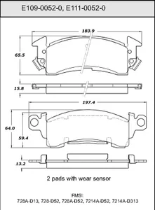 Bendix DISC PAD 446822 