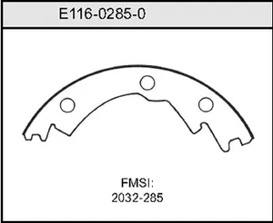 Bendix BRAKE SHOE 455482 