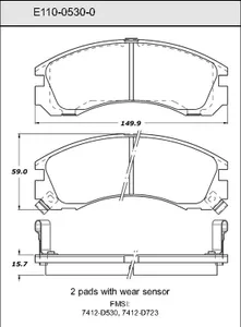 Bendix DISC PAD 456202 