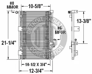 Detroit Radiator Ac Condensers 918126 
