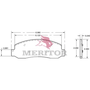 Meritor STOPMATE DISC 785088 
