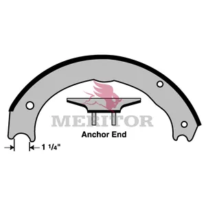 Meritor Lined Shoe 1012434 