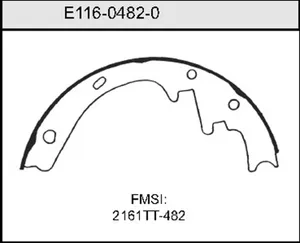 Bendix BRAKE SHOE 449482 
