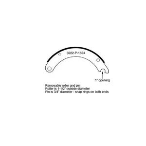 Haldex BRKE SHOE 673464 