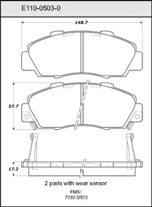 Bendix DISC PAD 449196 