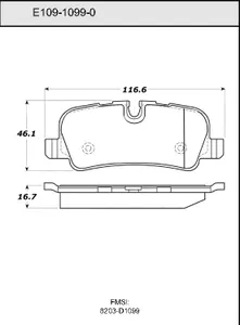 Bendix DISC PAD 454582 