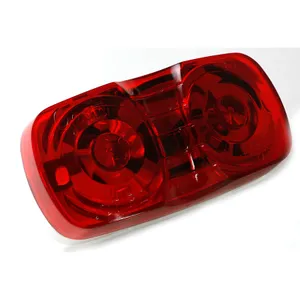 Grote Clr/Mkr Lamp - Clr/Mkr Lmp,Red,Duramold 2Bulb,Sq Corner 249186 