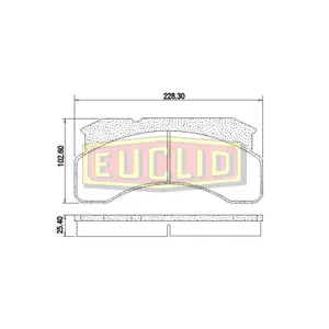 Euclid Disc Pad Set 768818 