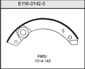 Bendix BRAKE SHOE 444752 