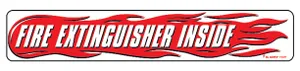SafeTruck by Ms. Carita Fire Extinguisher Decal 242822 