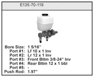Bendix MASTER CYLINDER 458586 