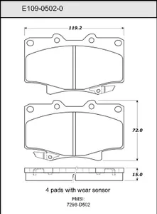 Bendix DISC PAD 446712 