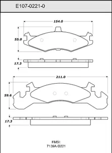Bendix DISC PAD 456282 