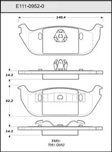 Bendix DISC PAD 443120 