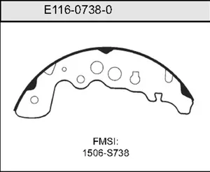 Bendix BRAKE SHOE 457768 