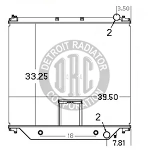 Detroit Radiator Freightliner 919808 