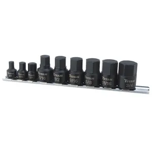 Titan Jack & Equipment 9 PIECE 1/4  DR 1356846 