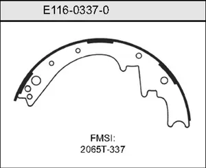 Bendix BRAKE SHOE 457954 