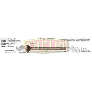 Euclid Standard 1.5 10 Spline Right Hand Camshaft 1046208 