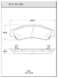 Bendix DISC PAD 456074 
