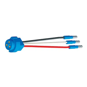 Grote Pigtail - 6,3-Wire Plug-In Pigtail,Male Pin Lmp 225150 