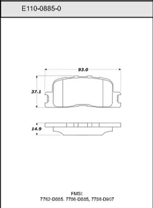 Bendix DISC PAD 441510 