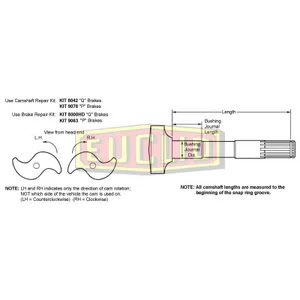 Euclid P, Q 1.5 10 Spline Right Hand Camshaft 1046618 