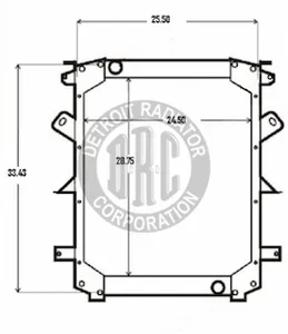 Detroit Radiator Freightliner 1440188 