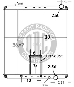 Detroit Radiator Freightliner 920886 