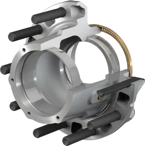 Conmet Aluminum Conventional TP Trailer Hub 473800 