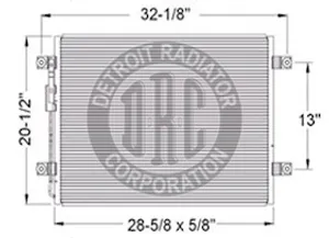 Detroit Radiator Ac Condensers 916324 