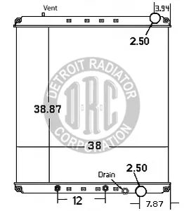 Detroit Radiator Freightliner 916448 