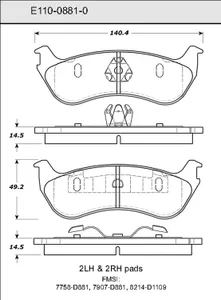 Bendix DISC PAD 448804 