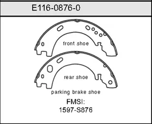 Bendix BRAKE SHOE 450016 