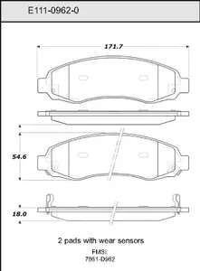 Bendix DISC PAD 443752 