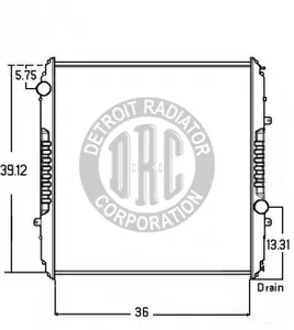 Detroit Radiator Freightliner 1150354 