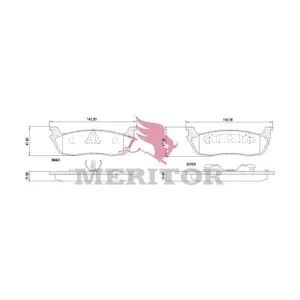 Meritor ALLMK DISC PAD 785860 