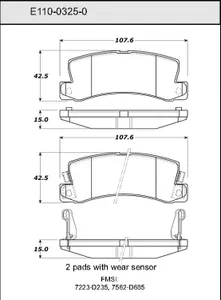 Bendix DISC PAD 445894 