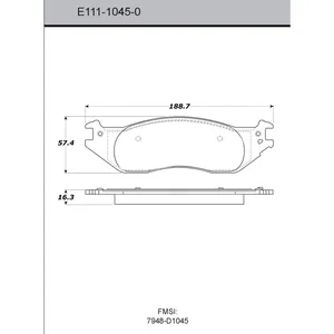 Bendix DISC PAD 443094 