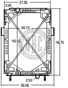 Detroit Radiator Kenworth 925516 