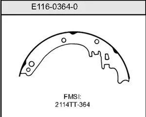 Bendix BRAKE SHOE 445196 
